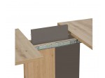 NEXT dub wotan/hnedá, rozkladací jedálenský stôl 100-145x68 cm
