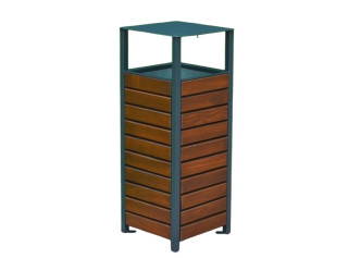 Vonkajší odpadkový kôš so strieškou K173 objem 60 litrov