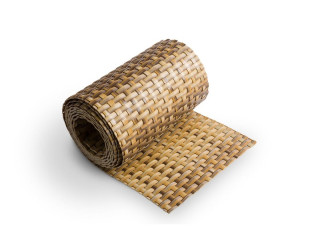 RD18 béžovo-hnedá, plotová ratanová výplň