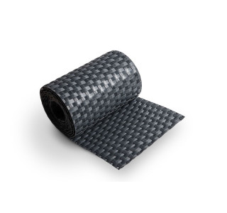 RD03 sivá, plotová ratanová výplň