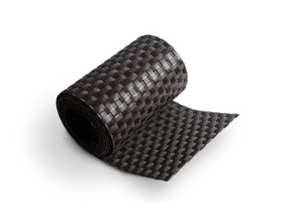 RD02 tmavohnedá, plotová ratanová výplň