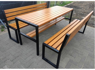 F121 záhradný set (stôl + 2 lavičky) v dĺžke 180 (188) cm